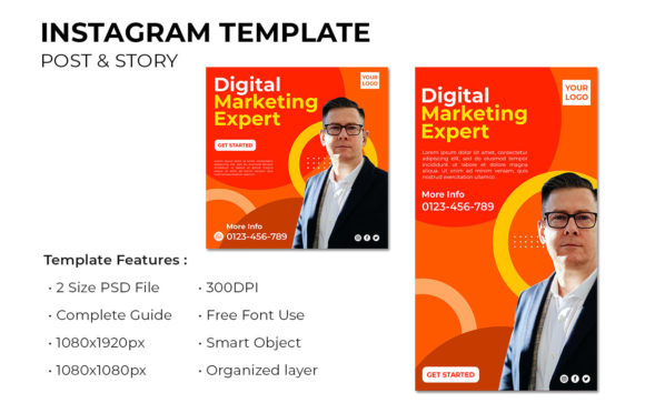 Elevate Your Brand with Instagram Post and Story Business Templates
