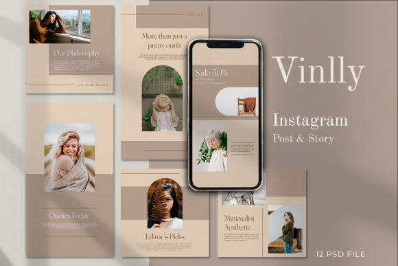 Elevate Your Brand with VINLLY - Instagram Stories Post Templates