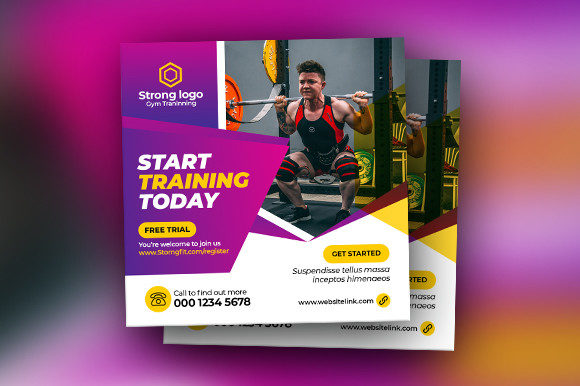 Elevating Brand Presence Through Strategic Fitness Gym Social Media Post Design