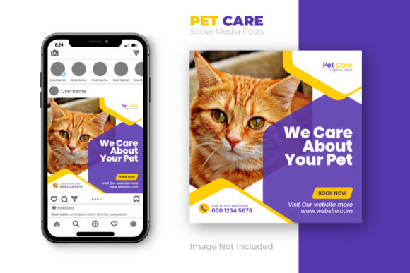 Elevating Brand Presence with a Professional Pet Care Social Media Post Template