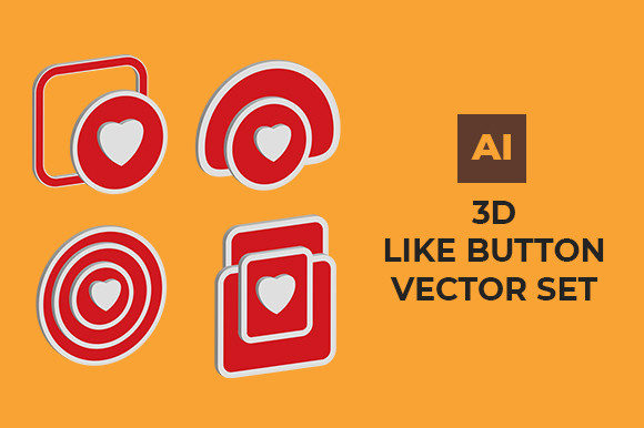 Elevating Digital Engagement: The Strategic Value of the 3D Like Button Vector Set