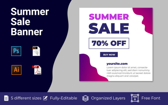 Maximizing Engagement with a Summer Sale Banner Suitable for Social Media Campaigns