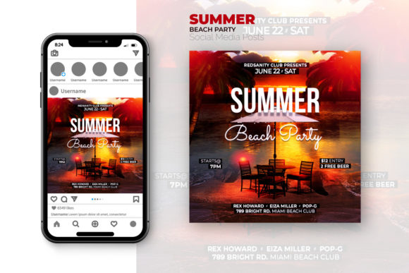 Maximizing Engagement with Summer Beach Party Social Media Posts