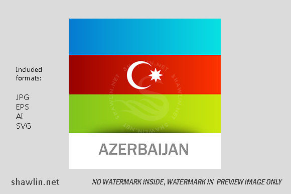 Unlocking the Power of Digital Assets: A Guide to the Azerbaijan Flag with Shadow in Vector and High-Resolution Formats